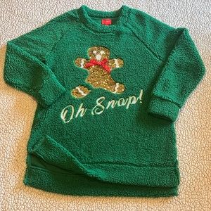 Joyland Christmas Fleece Split Hem Sweatshirt